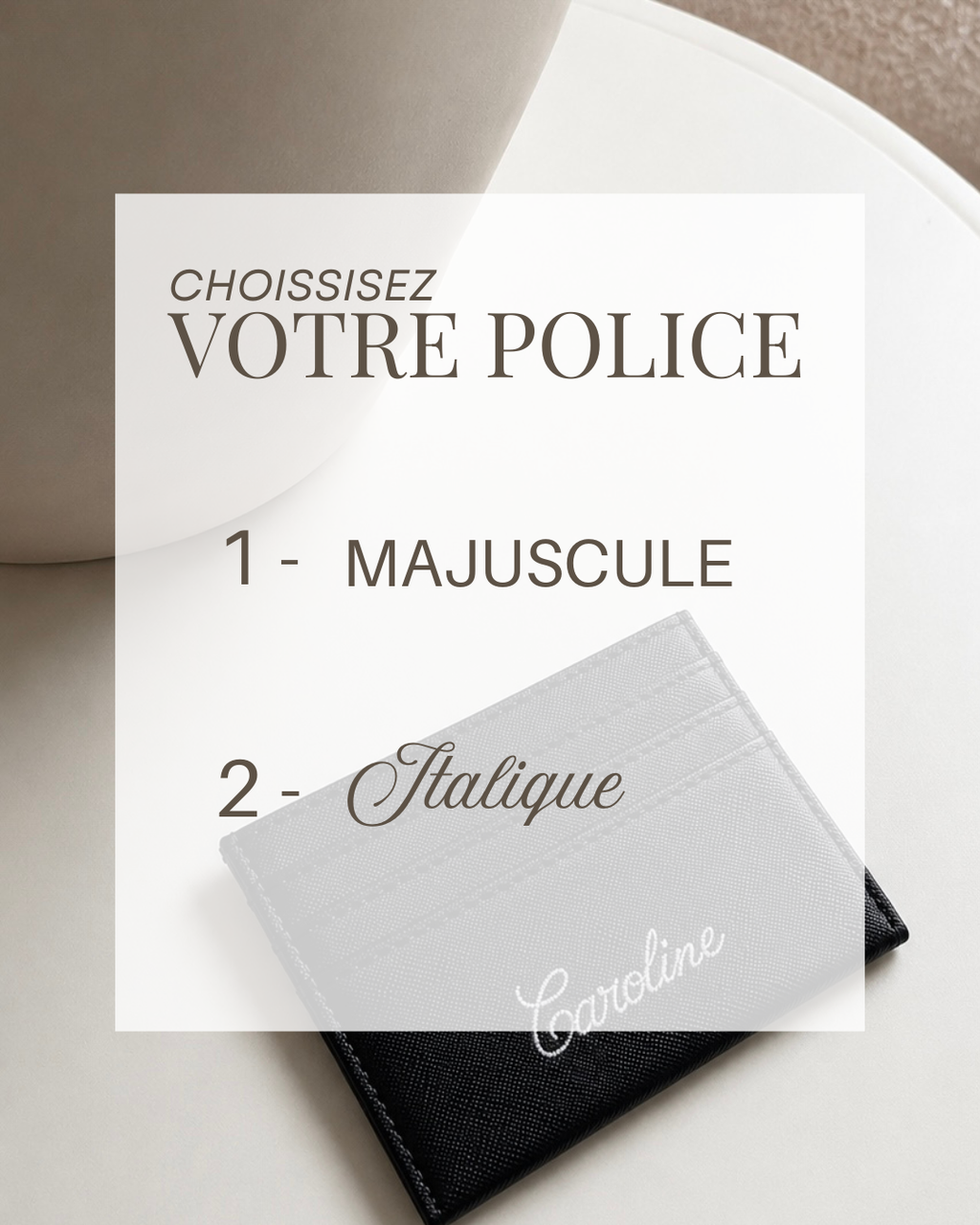 Porte-carte deux faces